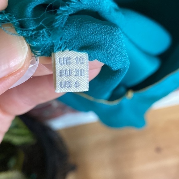 Whistles 100% Silk Faux Wrap Dress Size 6 - Picture 13 of 14